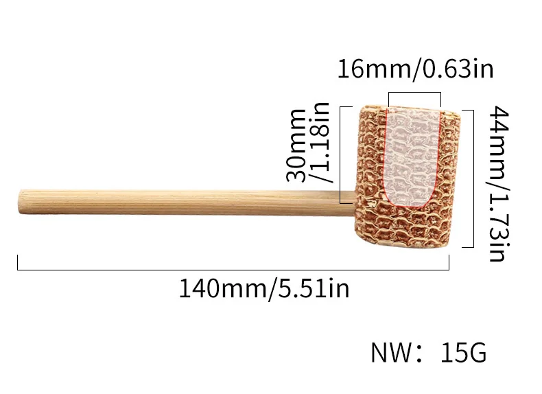 Corn cob Pipe 2pcs Bamboo Mouthpiece Natural Smoke Pipe Tobacco Corncob Smoking tobacco pipe herb smoking pipe smoking pipe handicraft pipe