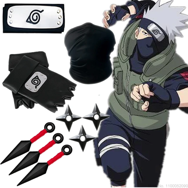 Acheter Gant de dessin animé Style court Kakashi Cosplay, mitaine Ninja  sombre pour hommes et femmes, mode bloc solaire, manchette chaude