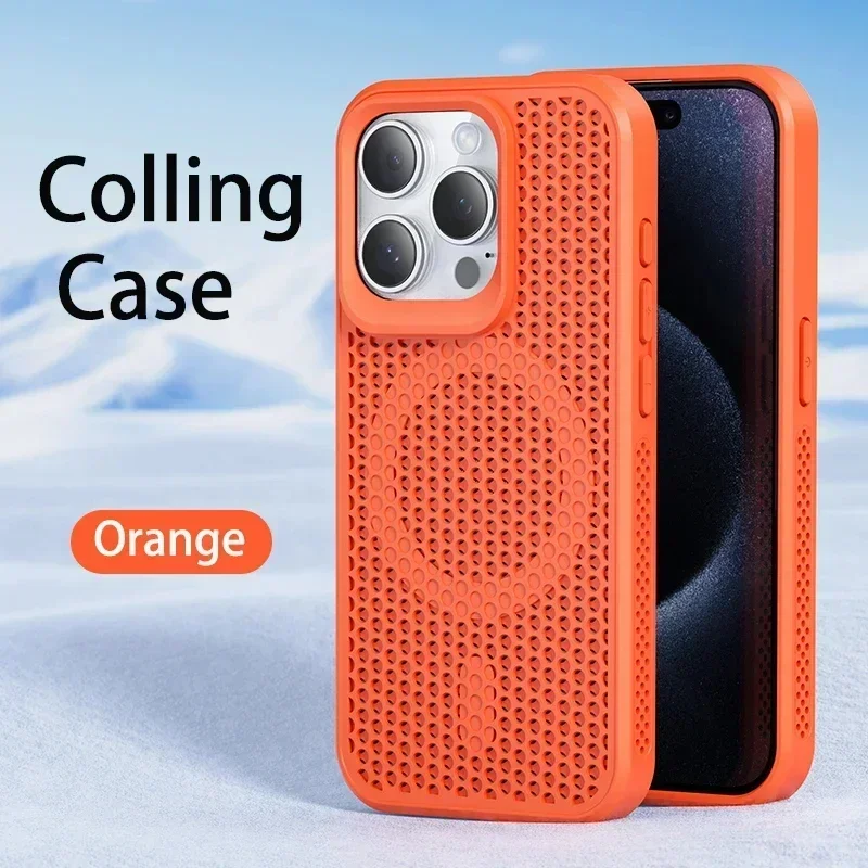 Enhanced Magnetic Mesh Cooling Case with Heat Dissipation and Matte Hard Cover