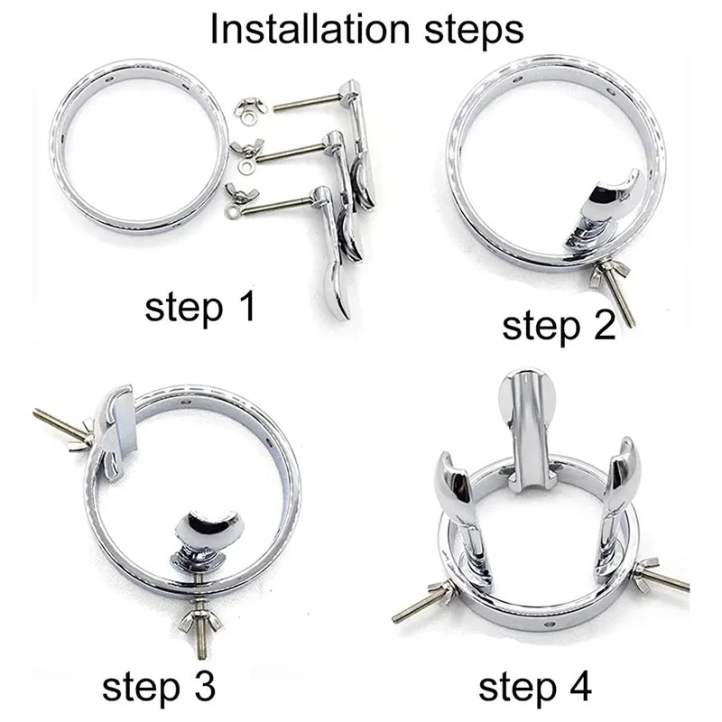 Anal Stretcher Easy Insert Anal Expander Metal Adjustable Dilator SM Sex Toys Men Women Vaginal Smooth Tapered Plug anal plug dilator vaginal expander
