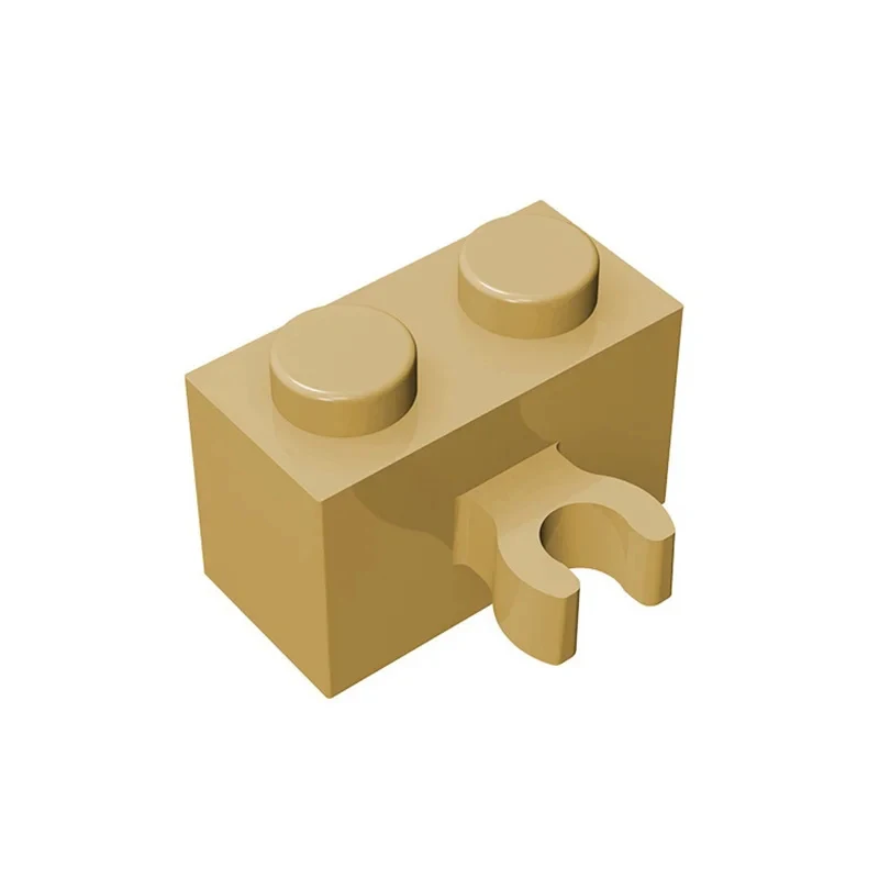100pcs 수정된 95820 1x2 빌딩 블록 키트 오픈 O 클립 브릭 포함 교육용 어린이 생일 선물 입자 퍼즐 장난감