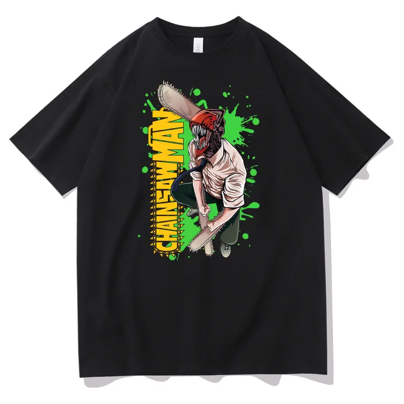 

Chainsaw Man T-Shirt Printed Summer Casual Top Short Sleeve Style Top