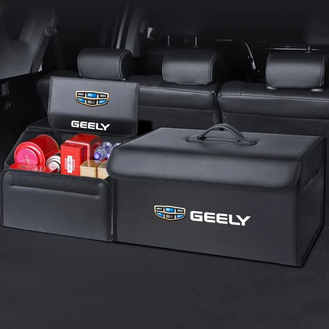 1Set Car Trunk Organizer Box Foldable Storage Tidying Bag Accessories For Geely Boyue Haoyue Vision-X3 New Emgrand Vision