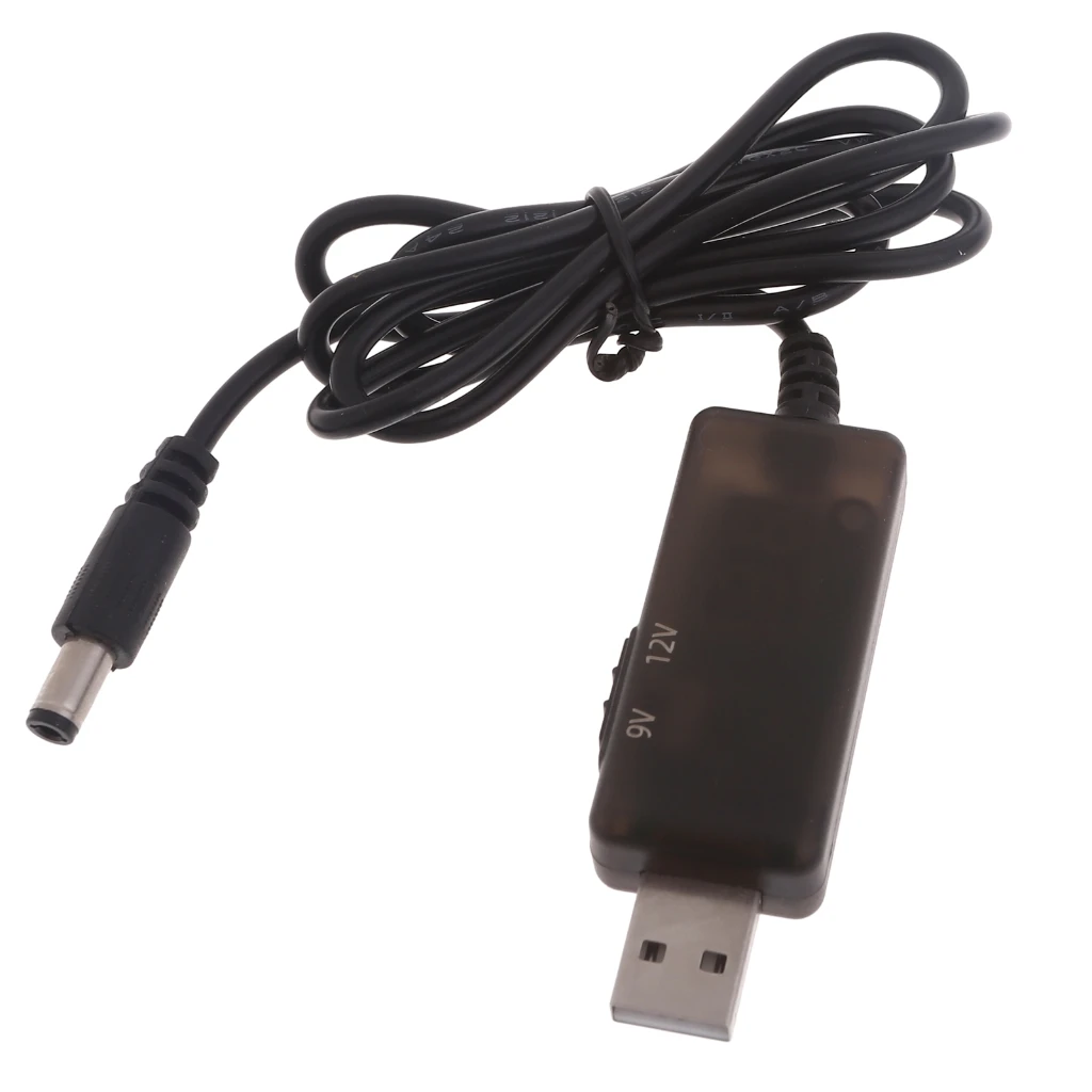 

USB 5 В DC 9 в 12 В преобразователь пошаговый преобразователь напряжения Кабель питания Шнур USB к разъему 5,5x2,1 мм DC5521 провод питания Прямая поставка