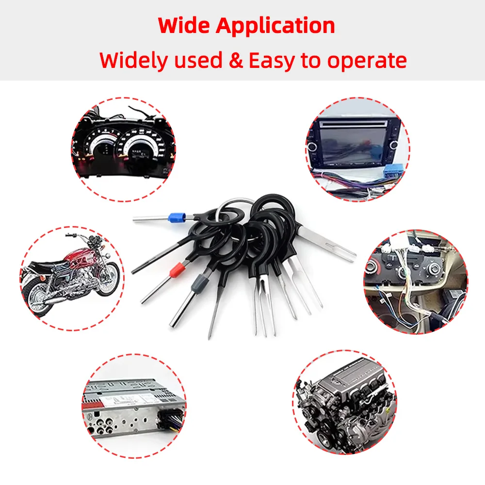 Car Terminal Disassembly And Maintenance Manual Tool Release Tool Wire Connector Pin Release Key Extraction Tool 41/21/11PCS 5