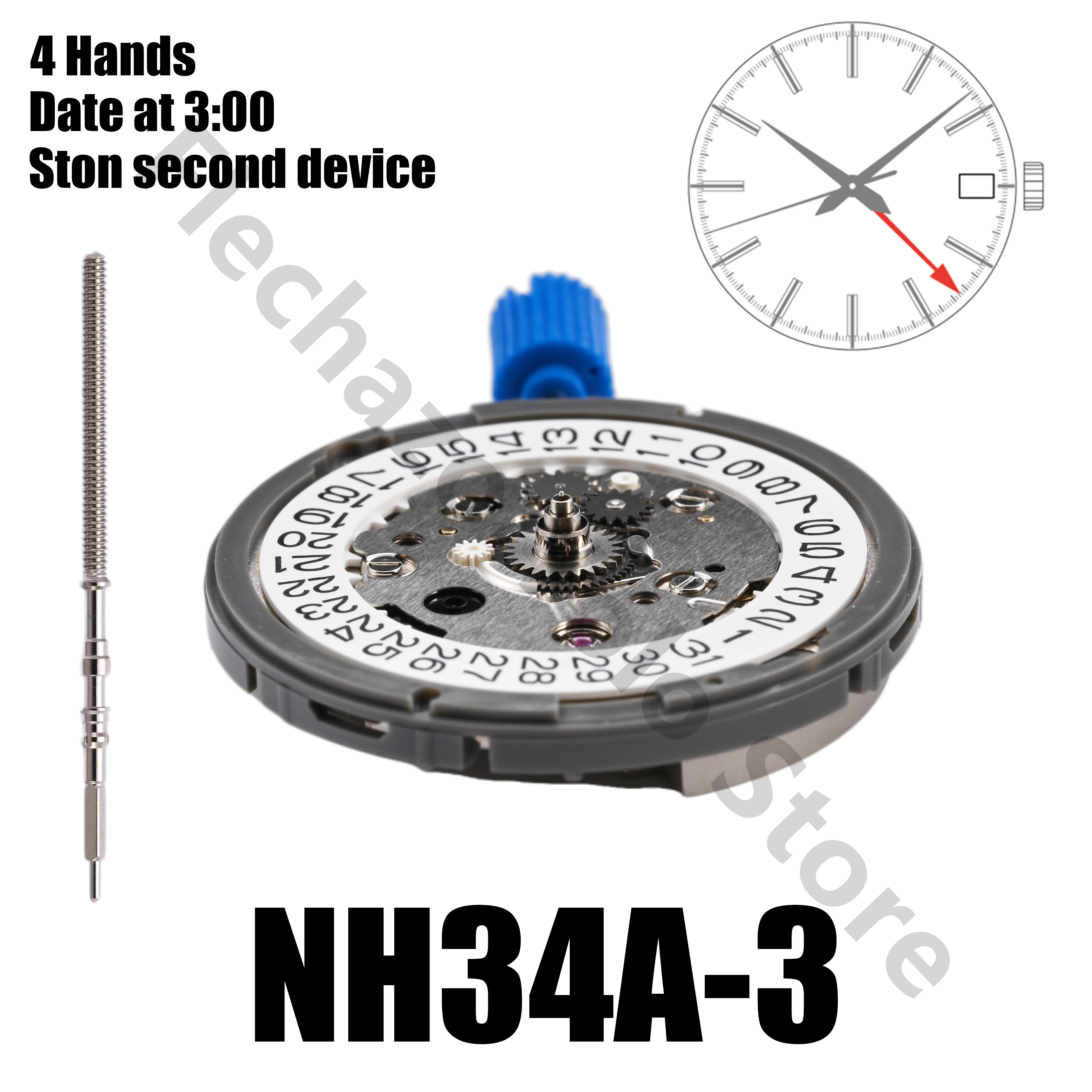 NH34 Movement New Original Japan 24 jewels nh34a gmt 4 Hands 4R34