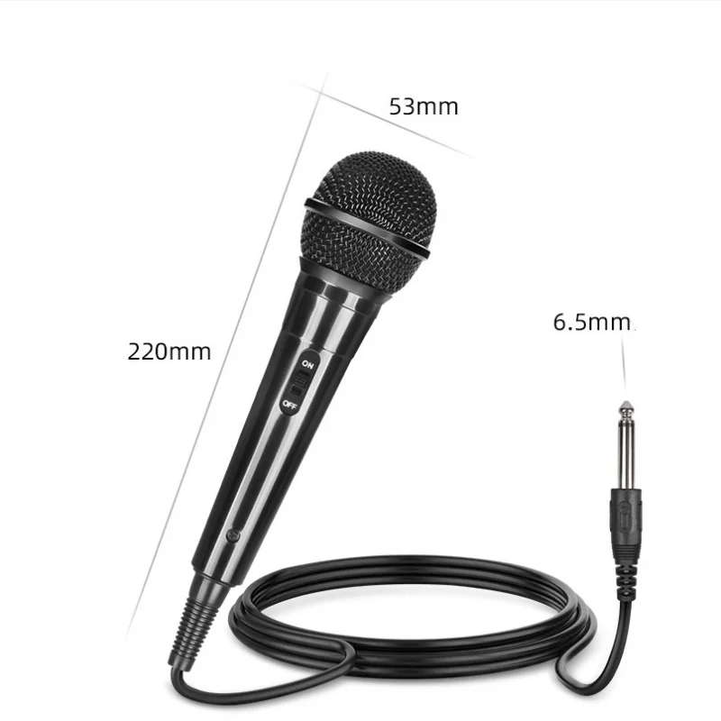 Professional Wired Dynamic Microphone Vocal Mic with XLR to 6.5mm Cable for Karaoke Recording