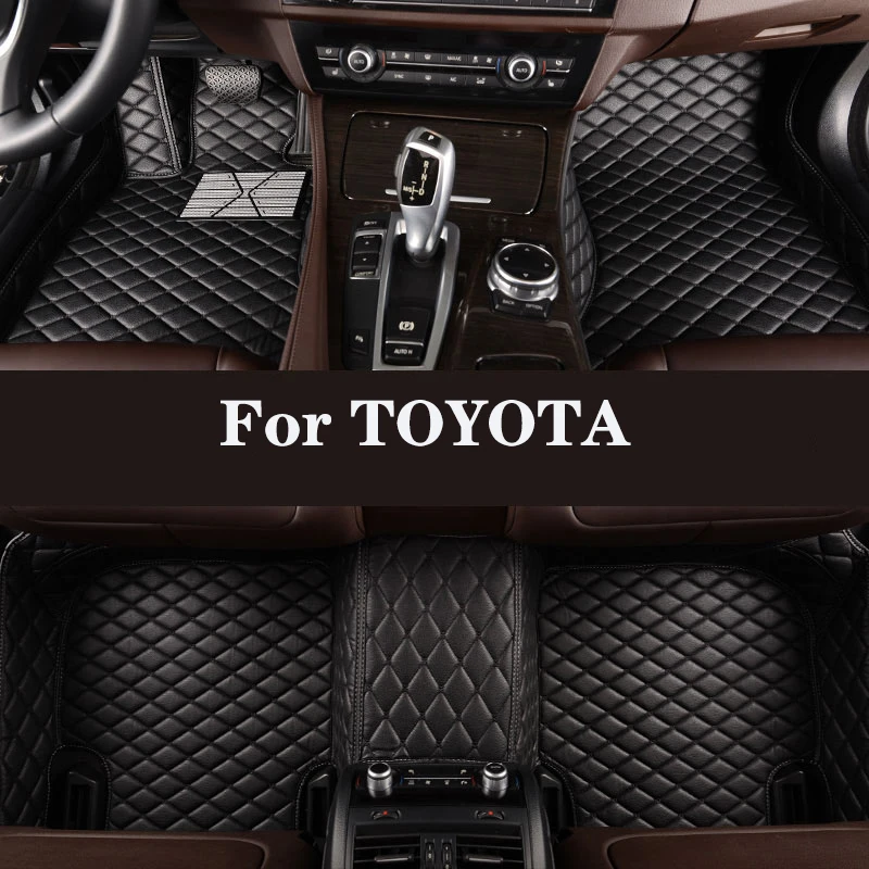 

HLFNTF Full Surround Custom Car Floor Mat For TOYOTA Kluger Wish Rush SIENTA Verso (7seat) Automotive Interior