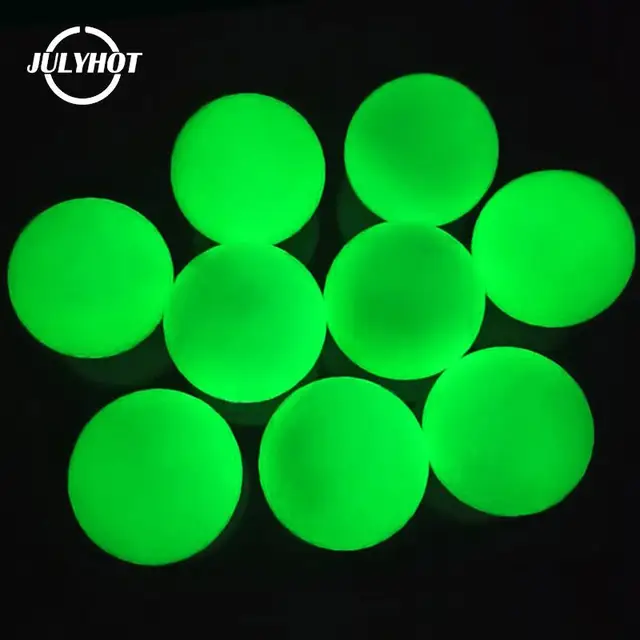 Fluorescent glowing in the dark golf ball long lasting bright luminous ball luminous golf ball glow