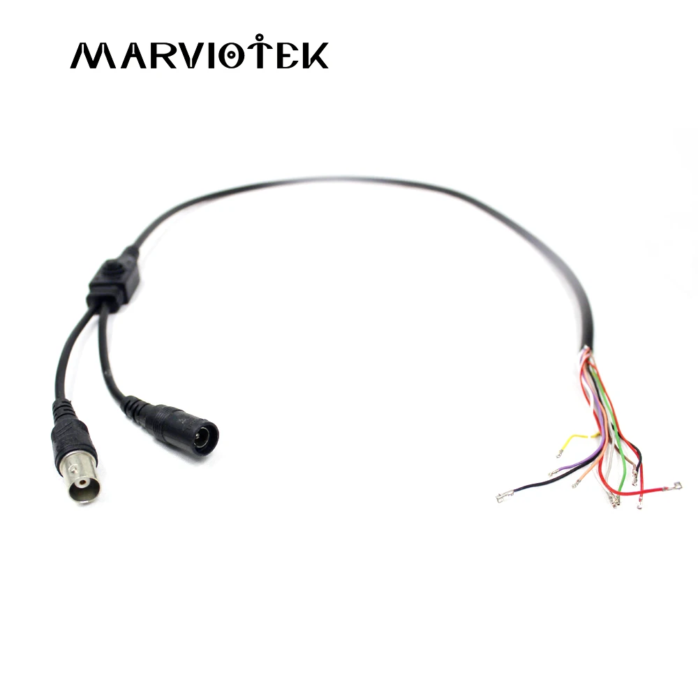 cctv camera accessories video power cable support osd and dc 12v bnc 75 ohm port, connect analog/cvi/ahd/tvi module new cctv camera accessories bnc video power siamese cable for surveillance dvr kit length 20m 65ft