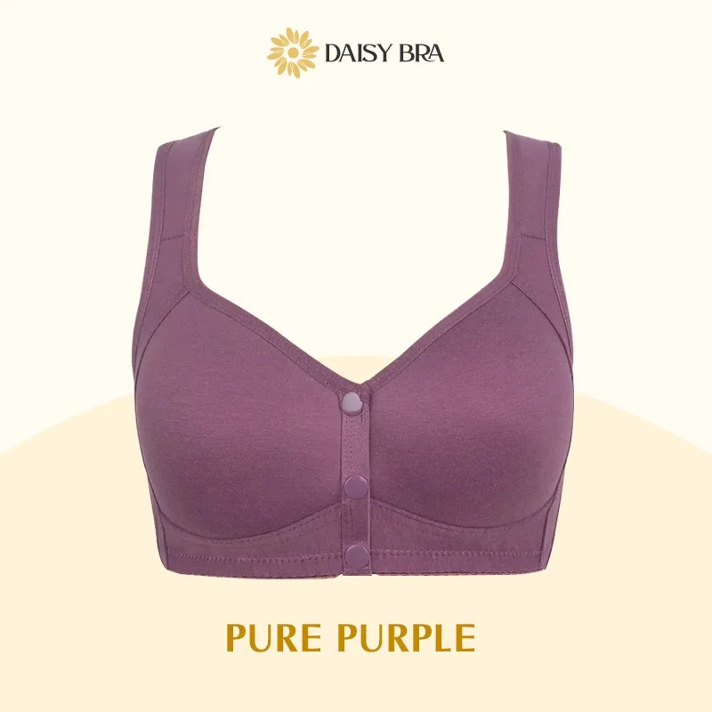 CONVENIENT FRONT BUTTON Daisy BRA Non-steel Ladies Bra Front