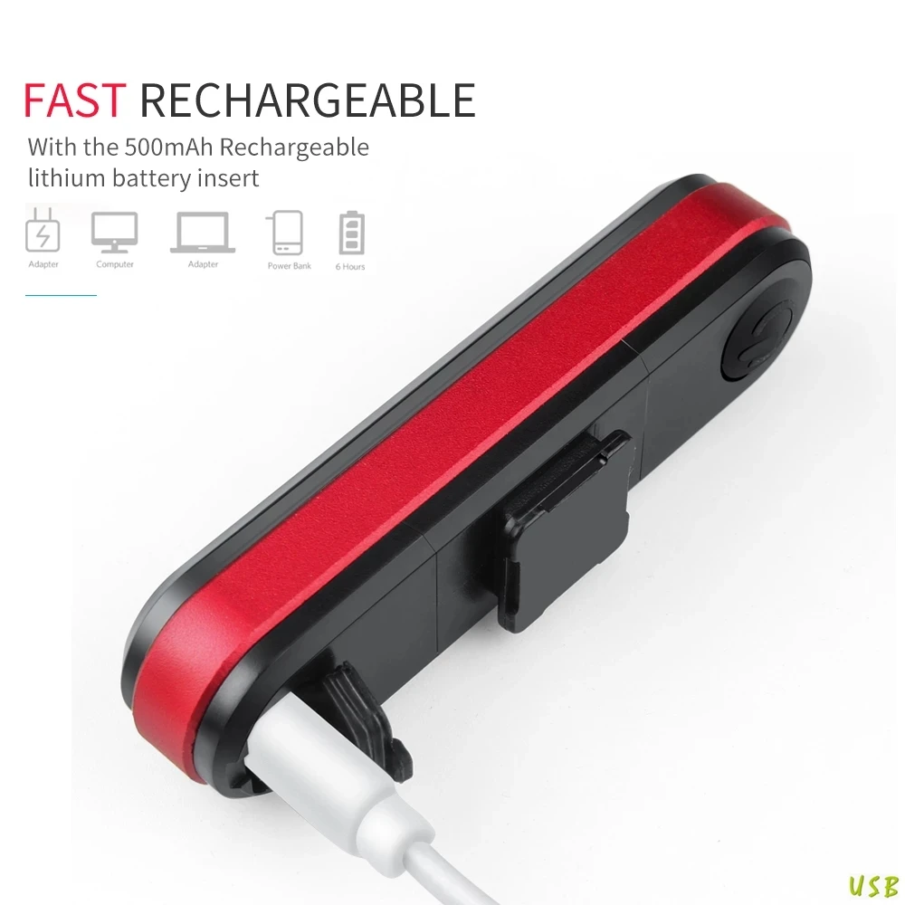 자전거 라이트 USB 충전식 테일 라이트 경고 자전거 후면 조명 스마트 무선 원격 회전 신호등 LED 자전거 랜턴