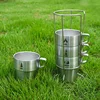 Outdoor Stainless Steel Double-Layer Water Cup, Camping Portable Insulated Cup, Coffee Cup, 4 or 6 Pcs Set 3