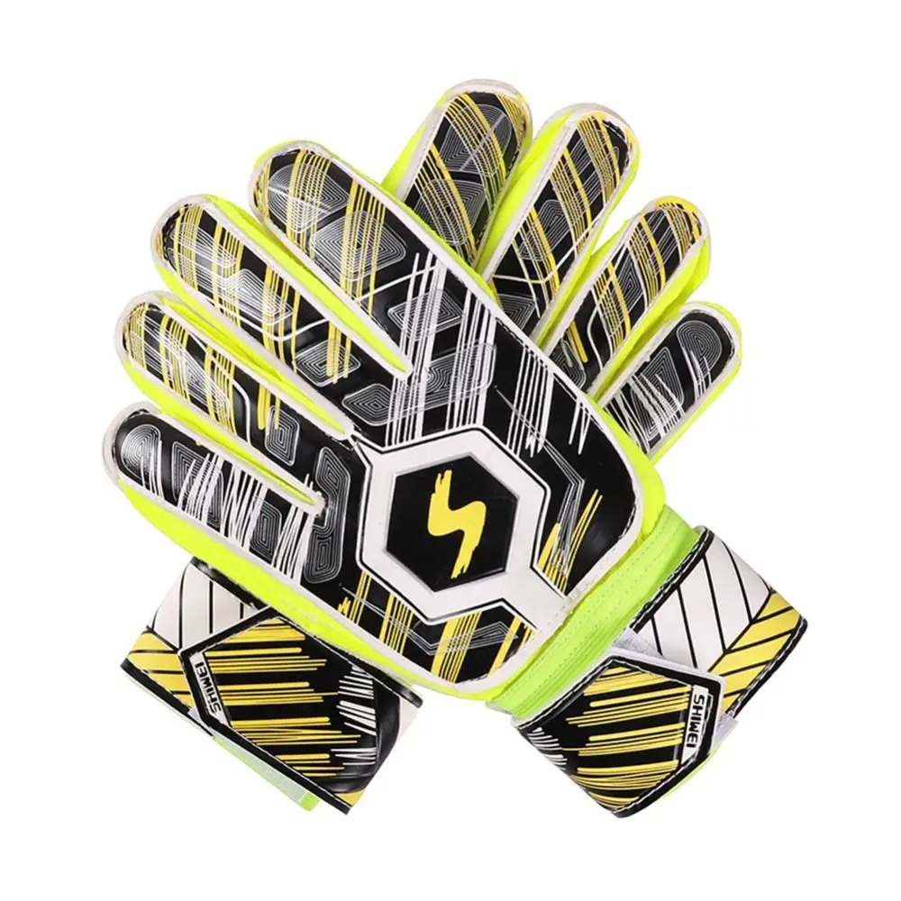 

1 Pair Finger Protection Kids Goalie Gloves Wear Resistant Cushioning Goalkeeper Gloves Breathable Major Adult/Children/Kids
