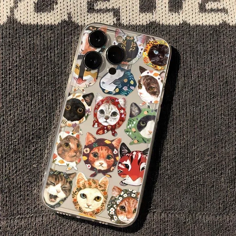 Vibrant Cat-Themed Phone Case