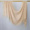 Hijab Ramadan en Rayonne, Coton et Modal, avec bordure en dentelle, Turban respirant, Châle uni en coton, Foulard pour femmes