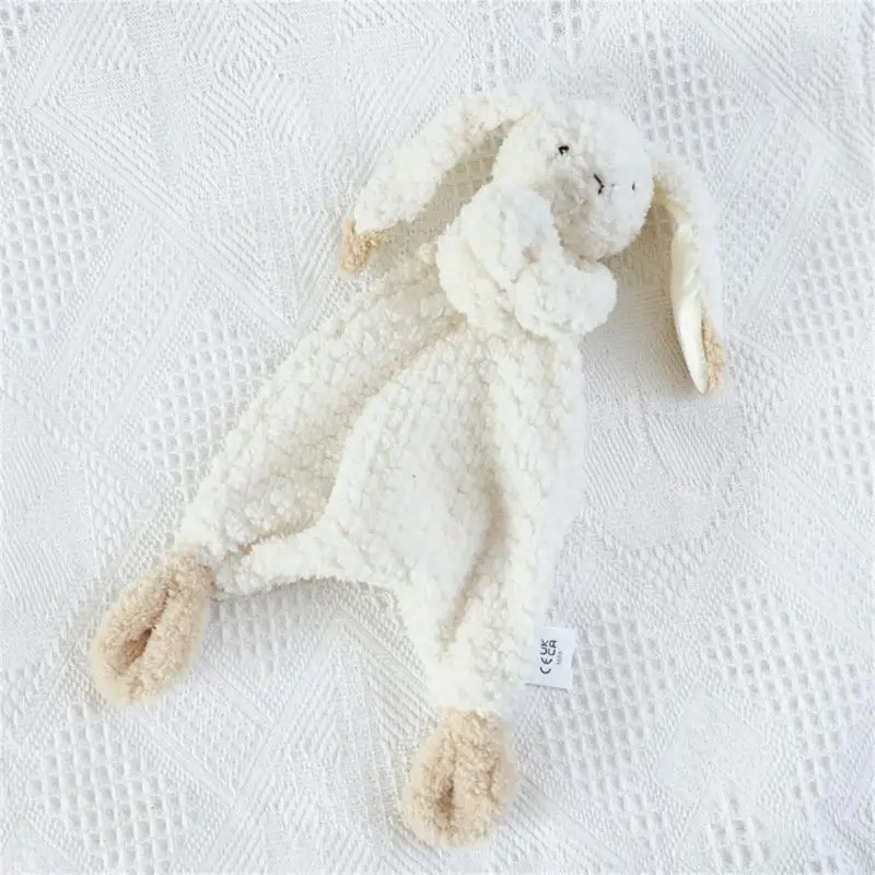 G2AD Baby Security Blanket Soft Stuffed Animal Soothing Toy Snuggle Toy Gifts for Newborn Boys Girls Lovey Rabbit For Baby Comforter Blanket Baby Crib Toy