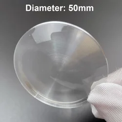 Enhanced Optical PMMA Fresnel Condenser Lens - 50mm Diameter, 28mm Focal Length - 60mm