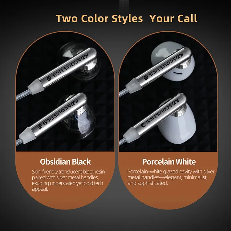 Auricolari KZ Duet Dual Dynamic Driver Units Auricolari cablati in-ear_voghion.com