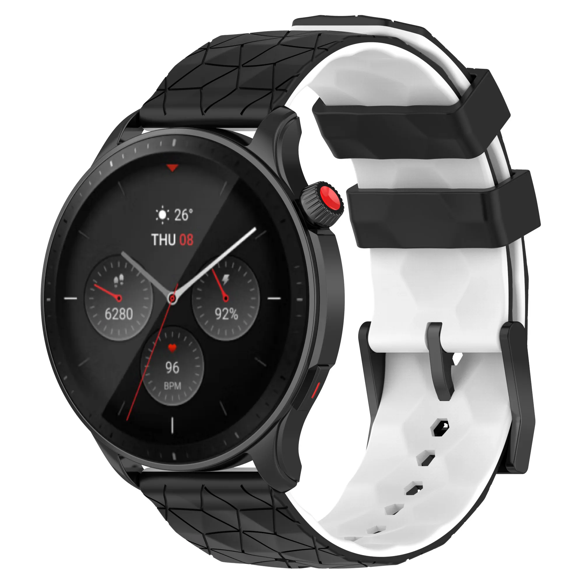 Silicone Sport Watchband – 20/22mm Replacement Strap