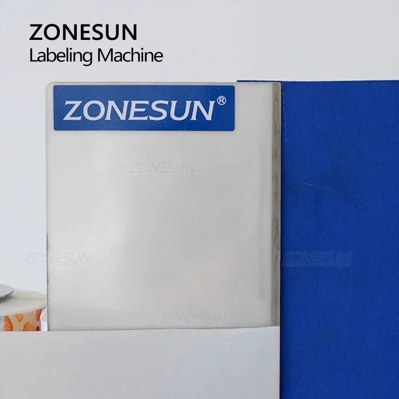 ZONESUN ZS-TB3 Manual Bottle Label Sticker Peeling Applicator Flat Round Square Polygon Surface Machine 2