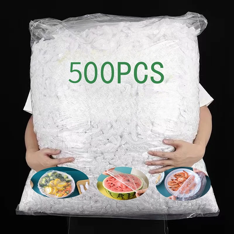Food Cover Fresh Keeping Bags Food Storage Bags Plastic Food Storage Bags Plastic Wrap Disposable Food Cover Plastic Packaging Bags Plastic Food Cover Disposable Plastic Bag Food Cover Wrap Bowl Dish Cover Fresh Keeping Bag Fruit Food Leftovers Protection Flim Kitchen Accessory