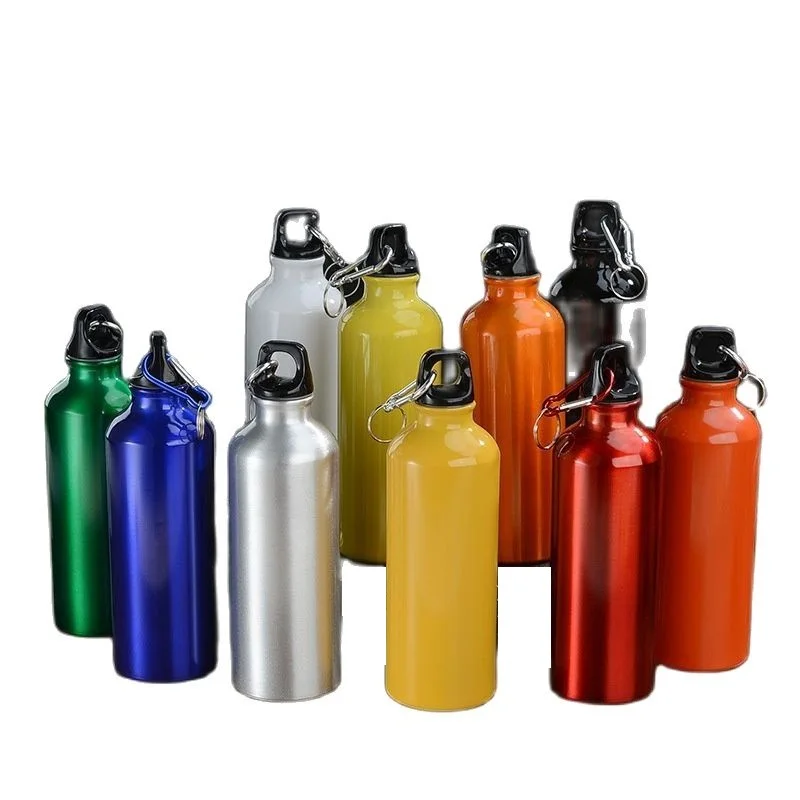 Alloy Sport Water Bottle 500ml Hiking Camping Cycling Water Bottle Kettle with Buckle sports water bottle sports bottle water bottle