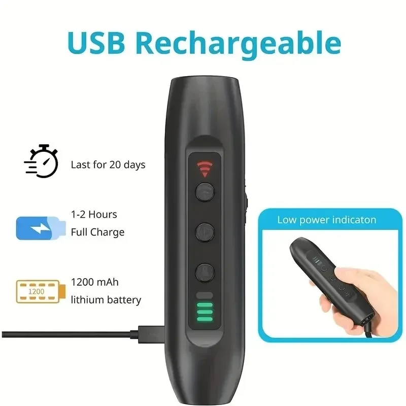 Ultrasonic Pet Dog Repellent Portable Handheld Anti Bite and Anti Barking Drive Stick with LED Flashlight Pet Repellent 1