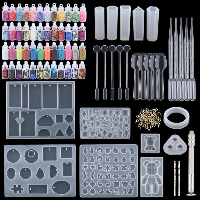 Epoxy Resin Kit for Beginners Silicone Resin Mold Set with DIY