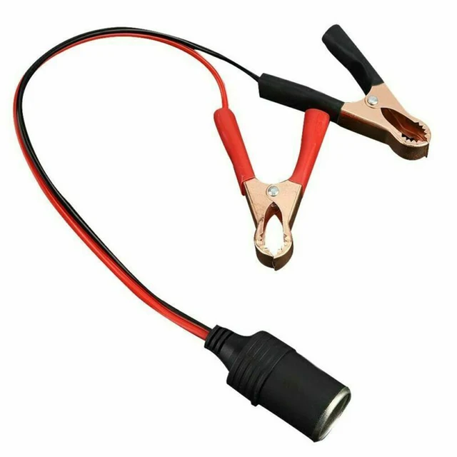  HuaLiSiJi Pince Crocodile pour Batterie 12V-24V Pinces  Crocodiles Voiture Pince pour Cable Batterie 30A 14AWG, for Automotive  Battery Other Equipment (1m)