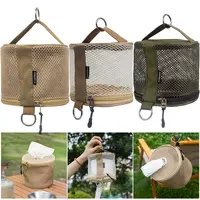 Portable Outdoor Camping Tissue Case with Hook Roll Paper Storage Bag Toilet Paper Storage Box for Picnic Hiking Camping 1