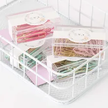 

50mm/28mm Gold Rose Green Color Clip Bookmark Binder Clip Office Accessories Paper Clips Patchwork Clip School Supplies