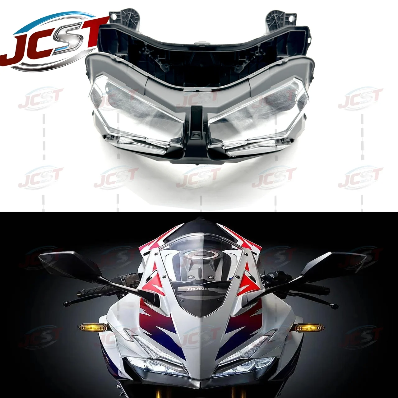 혼다 CBR250RR MC51 2017 2018 2019 2020 2021 헤드라이트 커버 투명 램프 커버 플렉시글라스 교체용 원래 렌즈 쉘