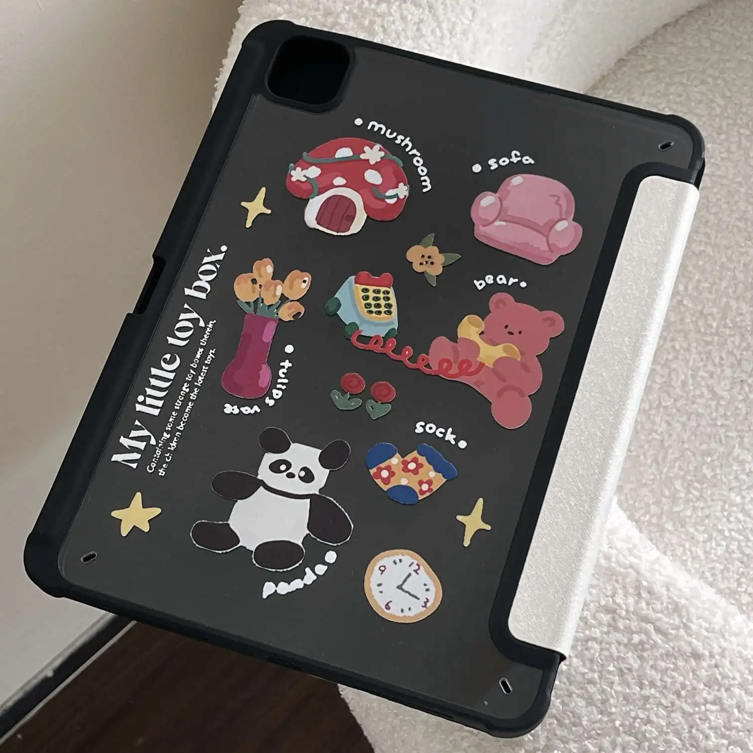 Cartoon Korean Bear Case For iPad