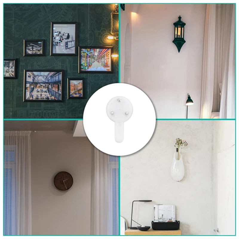 40Pcs Invisible Nail Screws Wall Hooks Picture Hangers Traceless Photo Hook Multi Function Picture Painting Frame Hanger 2