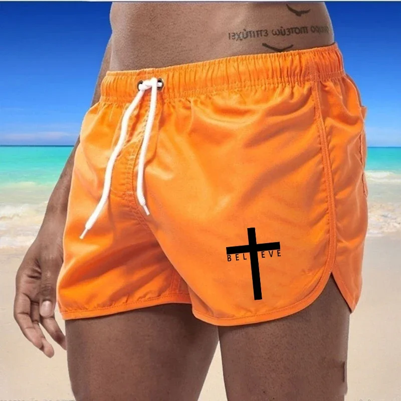 Mens Beach Shorts Summer Sports Running