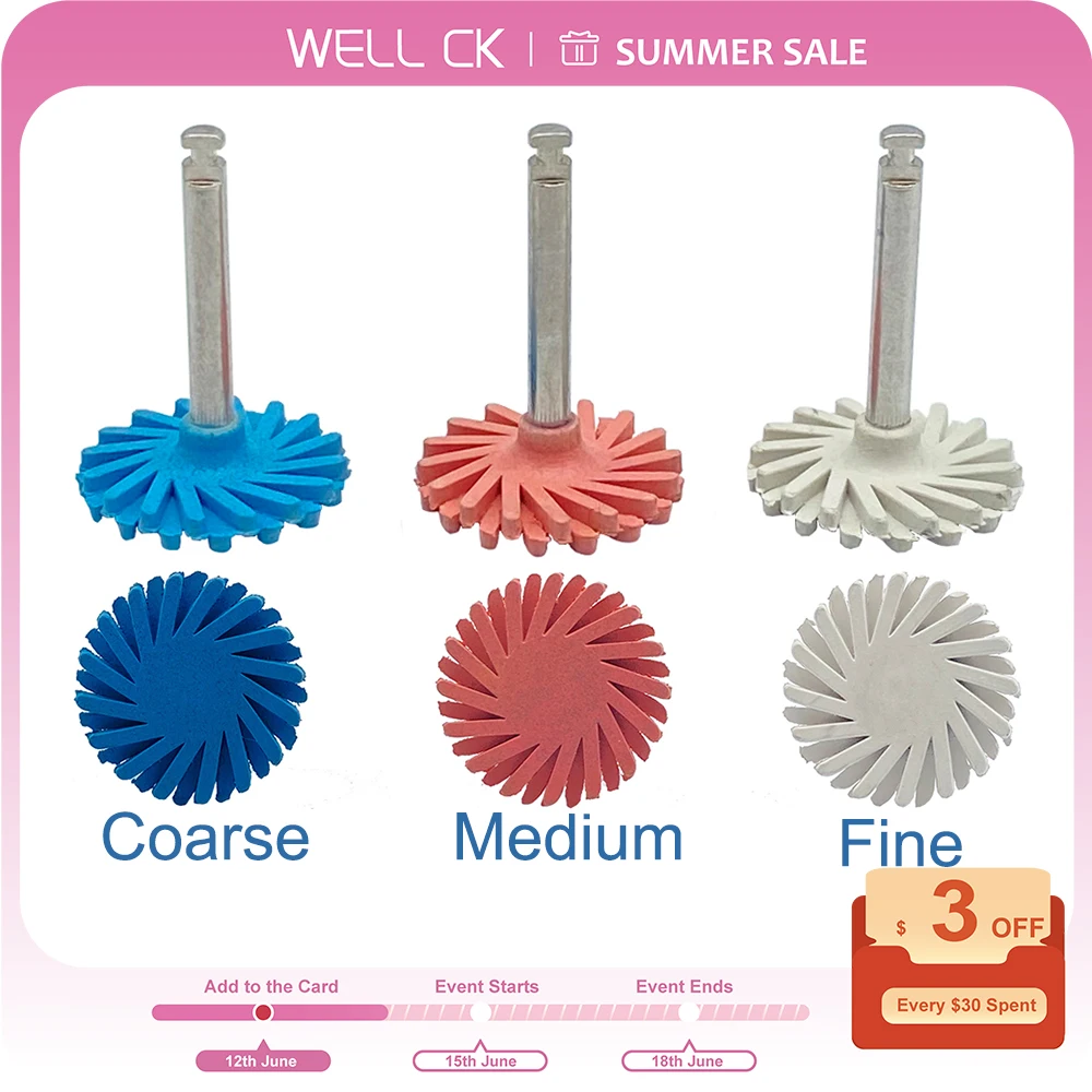 1pc Dental Rubber Polisher Composite Resin Polishing Disc Diamond