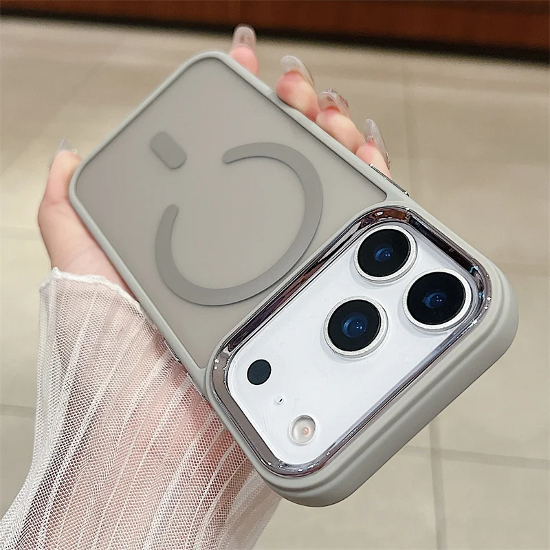 Magnetic Case with Electroplating Frame and Soft Touch Matte Finish