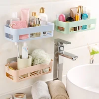 Hot Sale Adhesive Storage Rack Bathroom Accessories Corner Shower Shelf Kitchen Bathroom Shelf Home Decoration 1