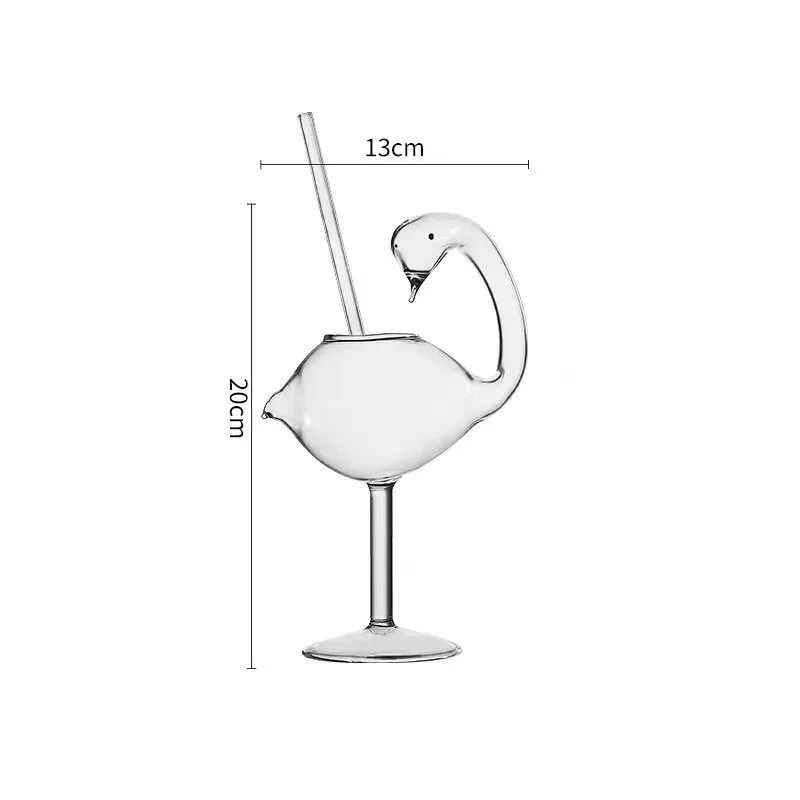 Cocktail Glass - Set Of 2 Swan Glass Creative Bird Design Cup Individuality  Glass Goblet For Whiskey Wine Glass Champagne - Glass - AliExpress