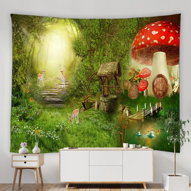 Fairies Design Fabric, Wallpaper and Home Decor