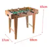 Wooden Foosball Table with Ball Tabletop Football Soccer Game for Outdoor 6