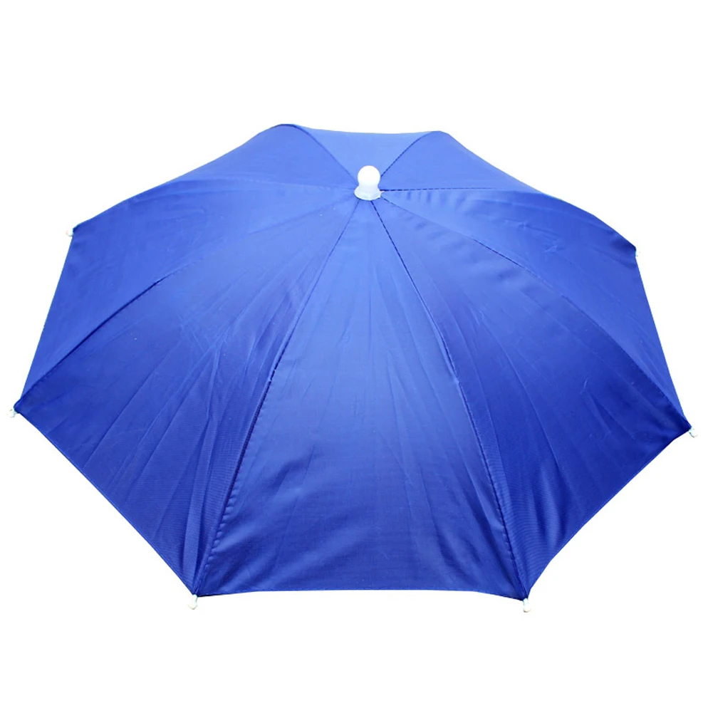 Description Picture 6 of itemPortable Rain Umbrella Hat Army Green Foldable Fishing Headwear Cap Outdoor Sun Shade Waterproof Camping Beach Head Hats