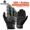 ROCKBROS Bike Gloves MTB Road Autumn Winter Warm Cycling Gloves Screen Touch Full Finger Bicycle Gloves Outdoor Sport Gloves 1