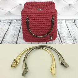 1pcs Replacement Metal Handle for Handbag Antique Bronze Silver Golden DIY Bag Handles Accessories Women Shoulder Bag Strap