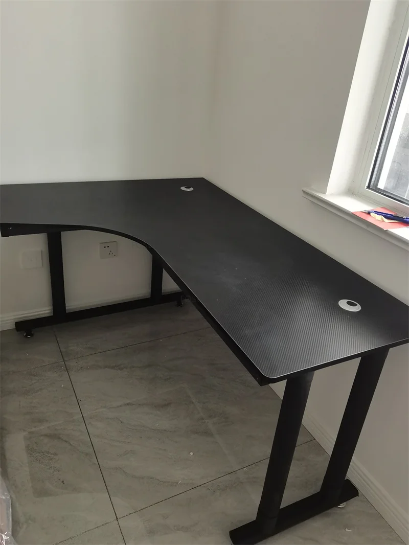 Description Picture 3 of itemModern Carbon Fiber desktop computer desks Upscale Household mesa gamer Esports Gaming table bedroom corner Gaming table