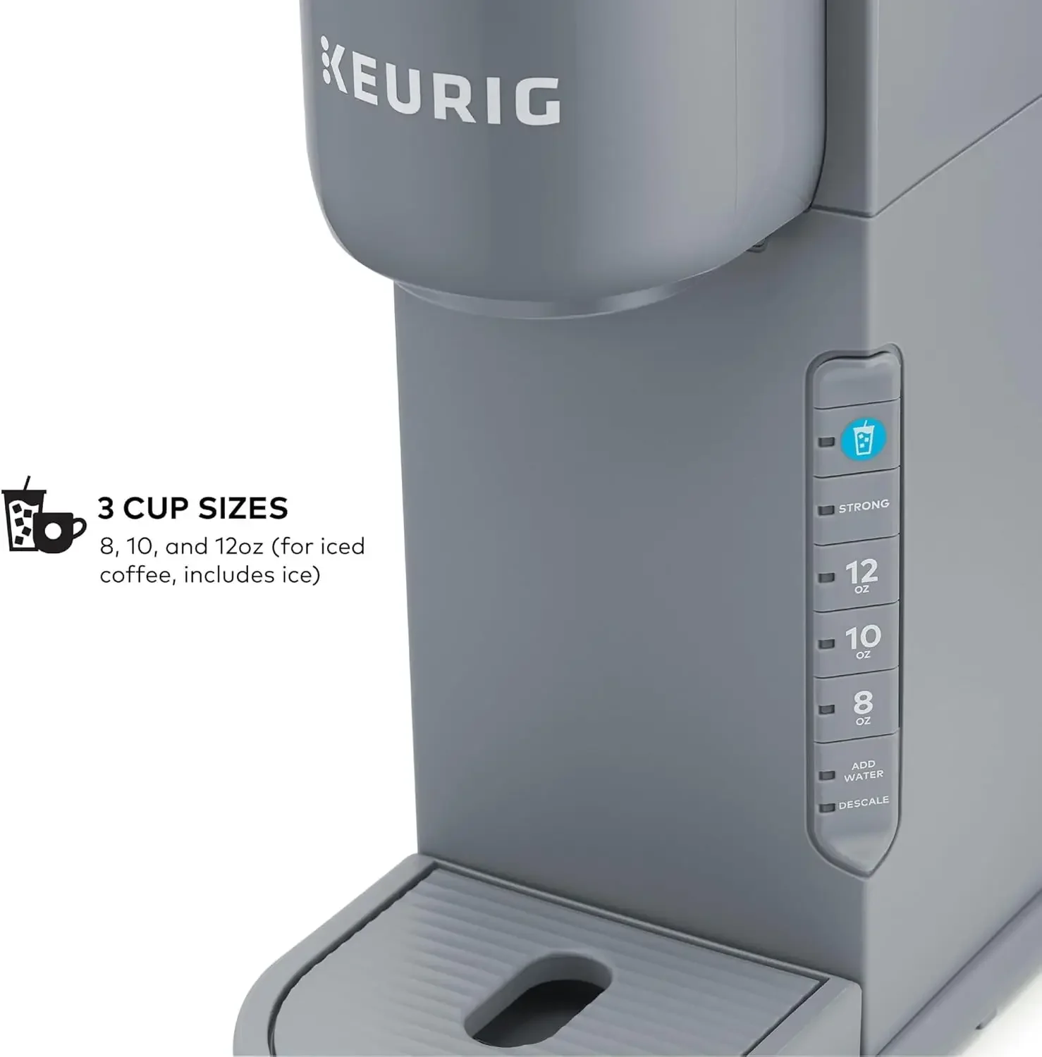 Keurig K-Iced Single Serve Coffee Maker - Brews Hot and Cold - Gray 6