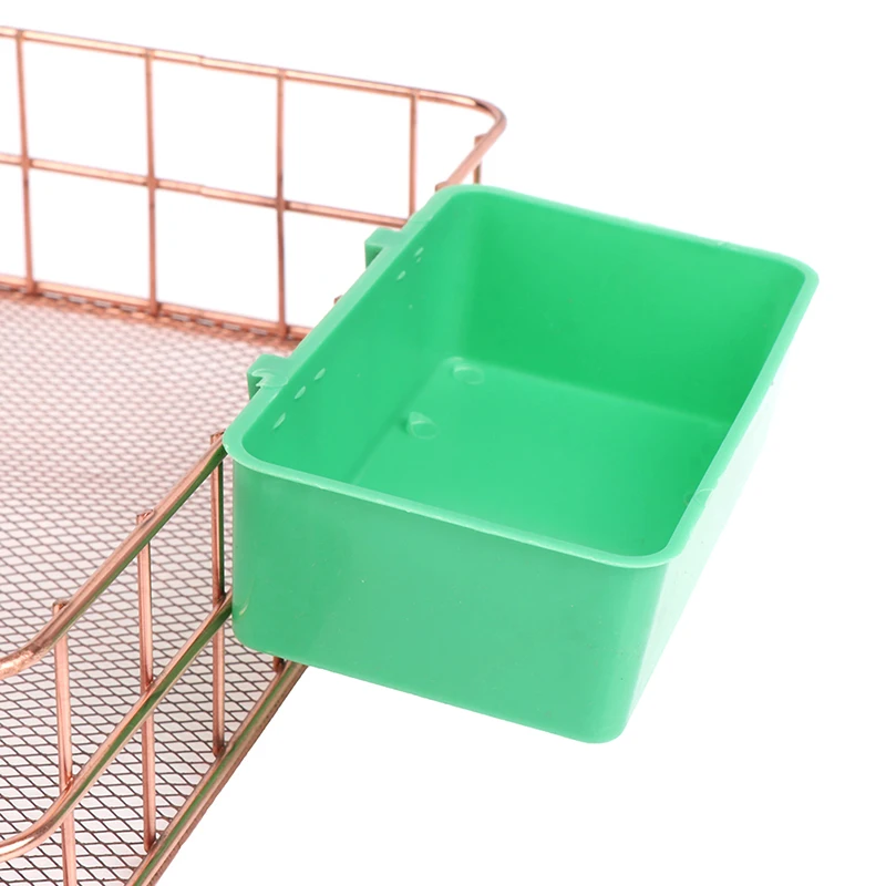 5pcs Multifunction Bird Food Tray Parrot Bathtub Animal Cage Standing Bird Toys Utensils Bath Tub Cleaning Products