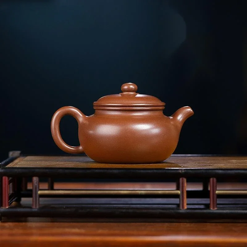 

210ml High Quality Purple Sand Pot Handmade Yixing Zisha Pot Antique Raw Ore Mug Beauty Kettle Tea Brewing Kung Fu Teaset Gift