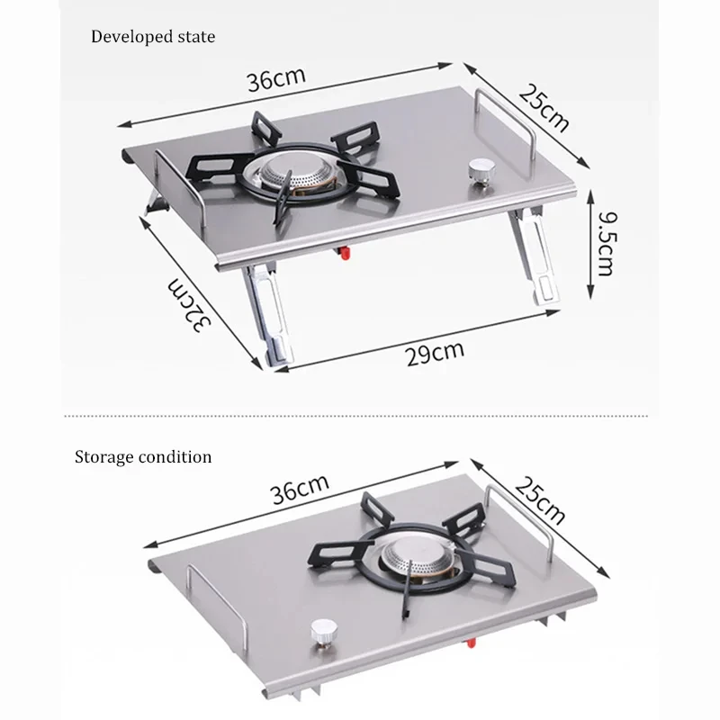 Agiferg Réchaud de Camping Extérieur Réchaud de Pique-Nique Ultra Portable Pliant